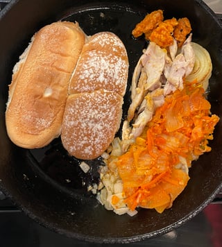 Kimchi Philly cheesesteak